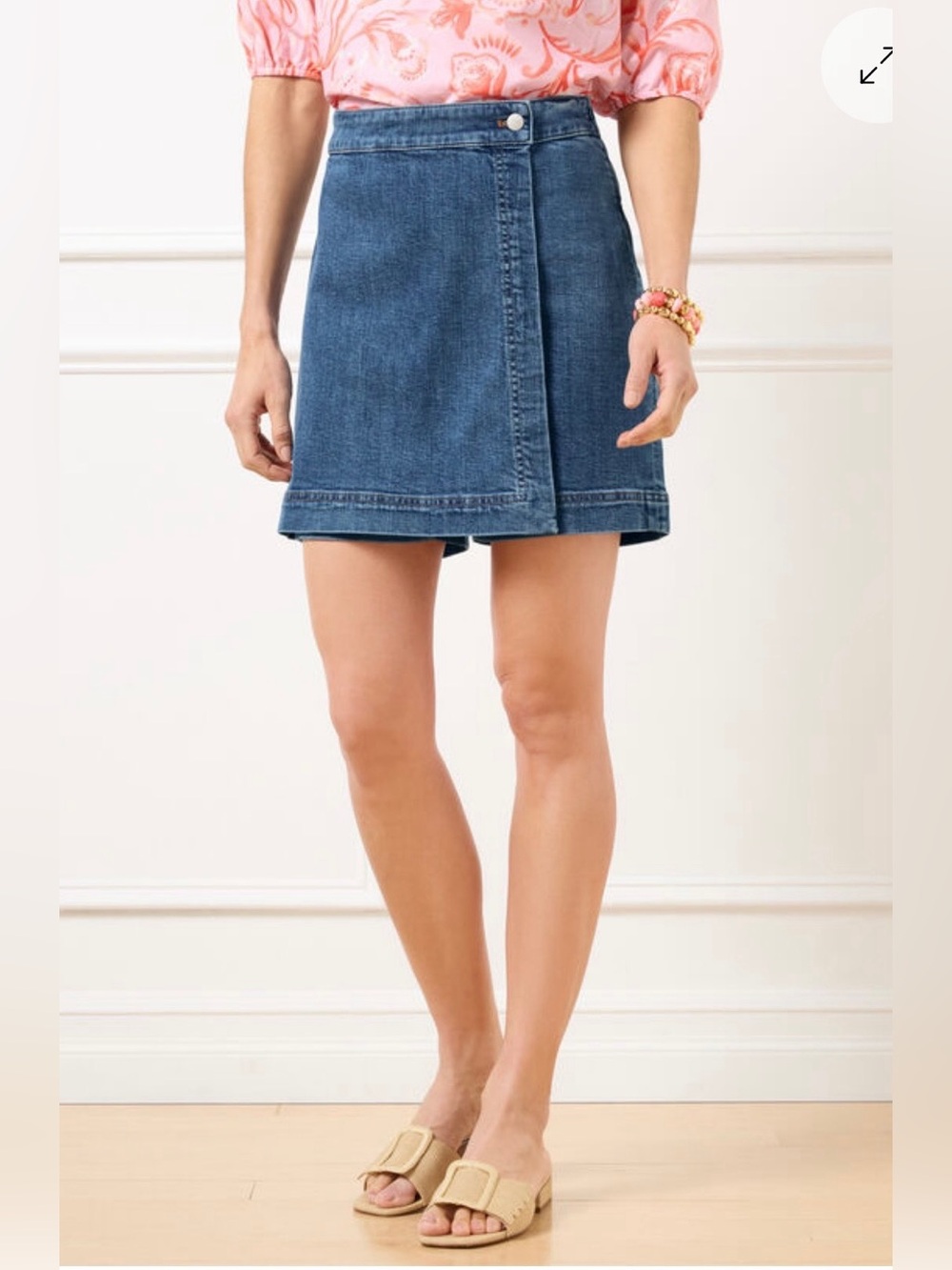 NWT Talbots SUMMERWEIGHT DENIM SKORT - ALESSIA WASH Size 6